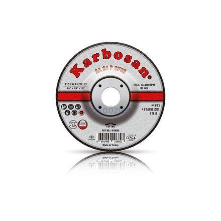 Karbosan Paslanmaz Çelik (Inox) Taşlama Diski 115 x 6.4 x 22.23
