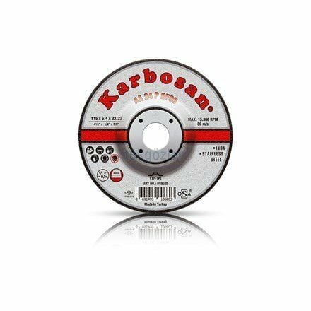 Karbosan Paslanmaz Çelik (Inox) Taşlama Diski 180 x 8.0 x 22.23
