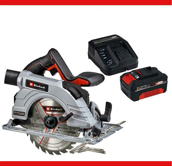 Einhell TE-CS 18/190 Lİ-BL -Solo Kömürsüz Akülü Sunta Kesme ve 18V 4,0 Ah PXC Starter Kit (Başlangıç Seti)