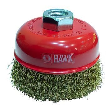 Hawk HA10117 150x25mm Dalgalı Telli  M14 Vidalı Çanak Fırçası