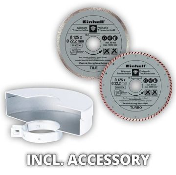 Einhell 4430865 TE-AG 125 CE Kit Devir Ayarlı Avuç Taşlama
