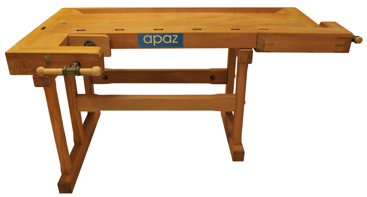Apaz İki Mengeneli Ahşap Marangoz Tezgahı 60-193 cm