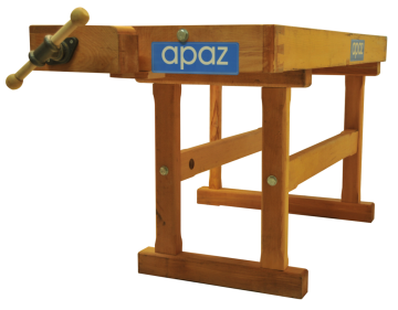 Apaz İki Mengeneli Ahşap Marangoz Tezgahı 60-193 cm
