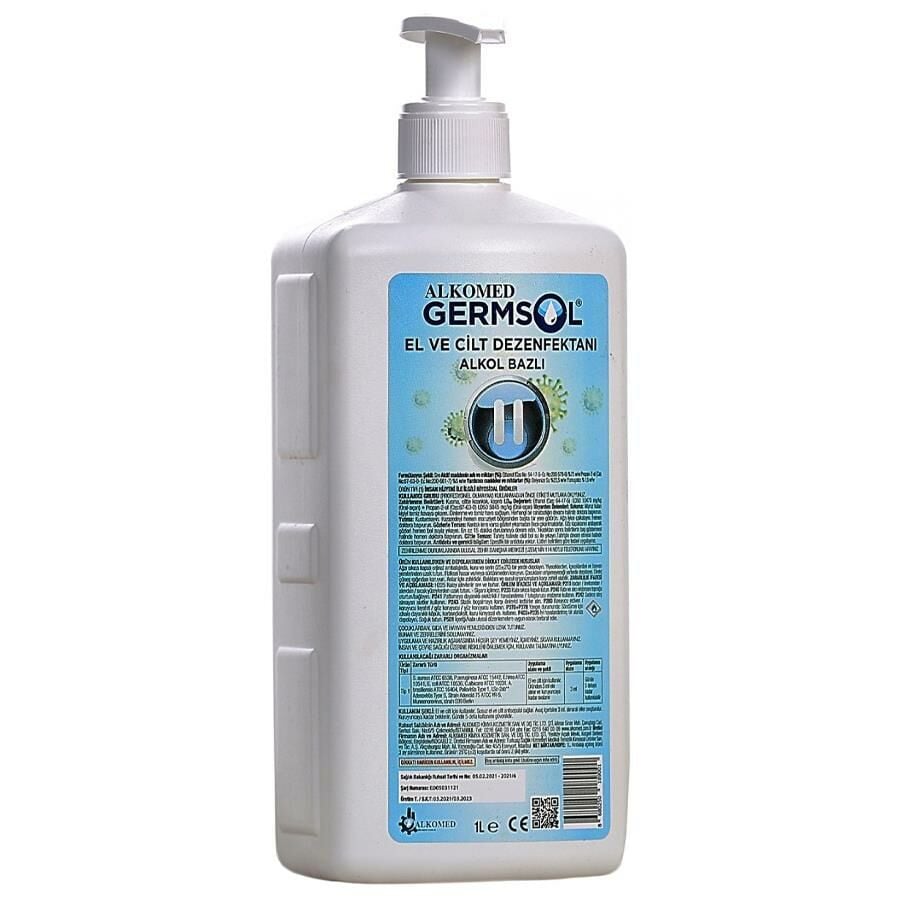 Alkomed Germsol Alkol Bazlı El ve Cilt Dezenfektanı 1 Lt