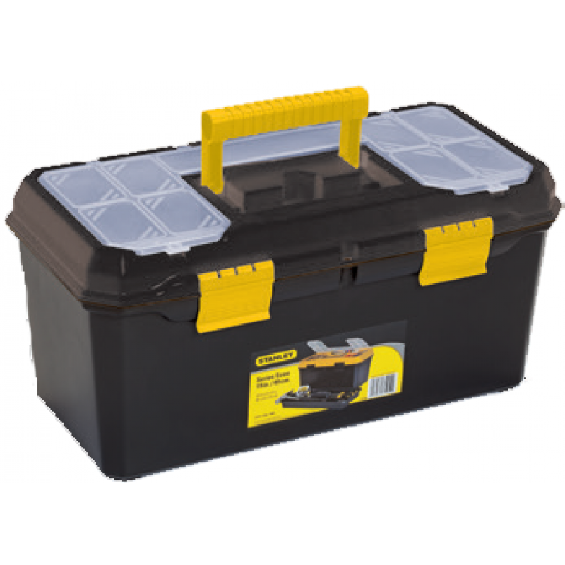 Stanley 1-71-945 Plastik Kilitli Takım Çantası-Siyah Kapaklı