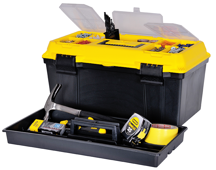 Stanley 1-71-948 Plastik Kilitli Takım Çantası-Sarı Kapaklı 13''