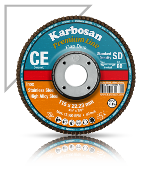 Karbosan Seramik Flap Disk 	125 x 22.23