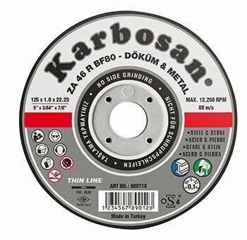 Karbosan Zirkonyum Düz Plus Kesme Diski 125 x 1.0 x 22.23