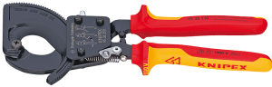 Knipex 9536250 Cırcır Mekanizmalı Kablo Makası