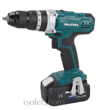 Max Extra MXP2520D Darbeli Akülü Matkap Vidalama