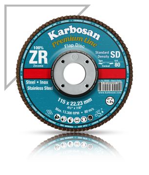 Karbosan Zirkonyum Flap Disk 180 x 22.23