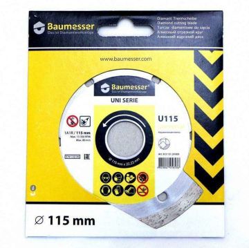 Baumesser U115 UNI Seri Kesme Diski 115mm