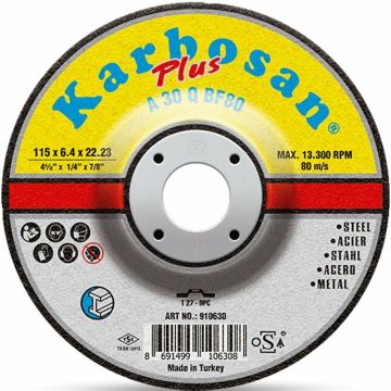 Karbosan Endüstriyel Metal Plus Taşlama Diski 180 x 6.4 x 22.23