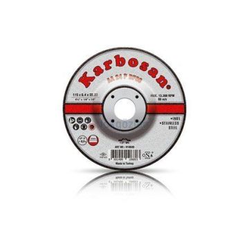 Karbosan Paslanmaz Çelik (Inox) Taşlama Diski 115 x 6.4 x 22.23