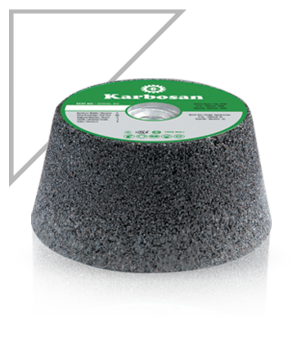 Karbosan Konik Çanak Taşlama Taşı 125 x 50 x M14