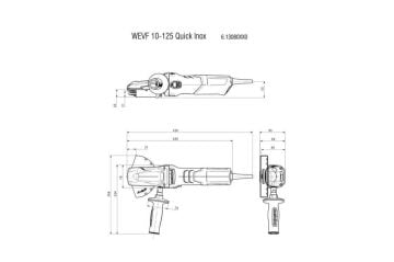 Metabo WEVF 10-125 Quick Set Köşe Taşlama