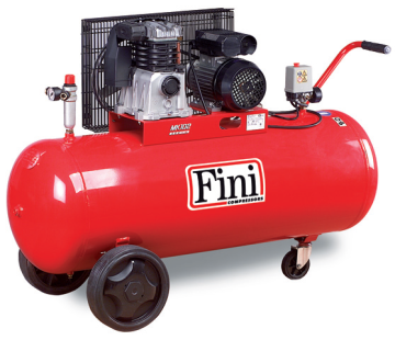 Fini MK102-200 Kasnaklı Yağlı Kompresör 200 Lt.