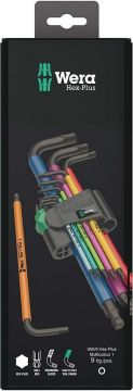 Wera 05073593001 950/9 Hex-Plus Renkli 9 Parça